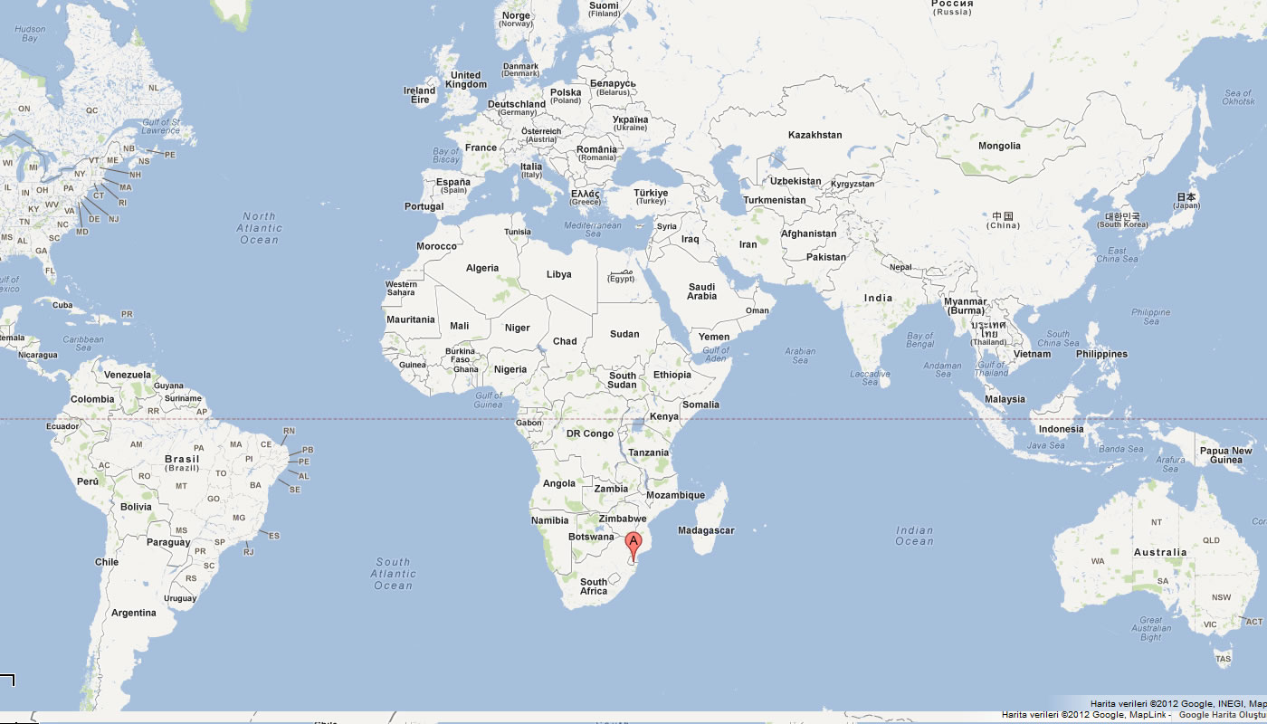 carte du swaziland monde